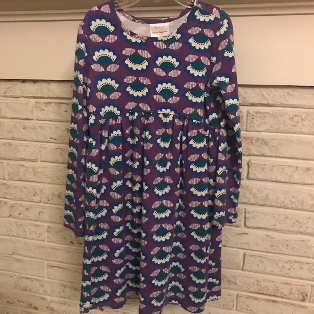 Hannah Andersson purple and green blossom dress